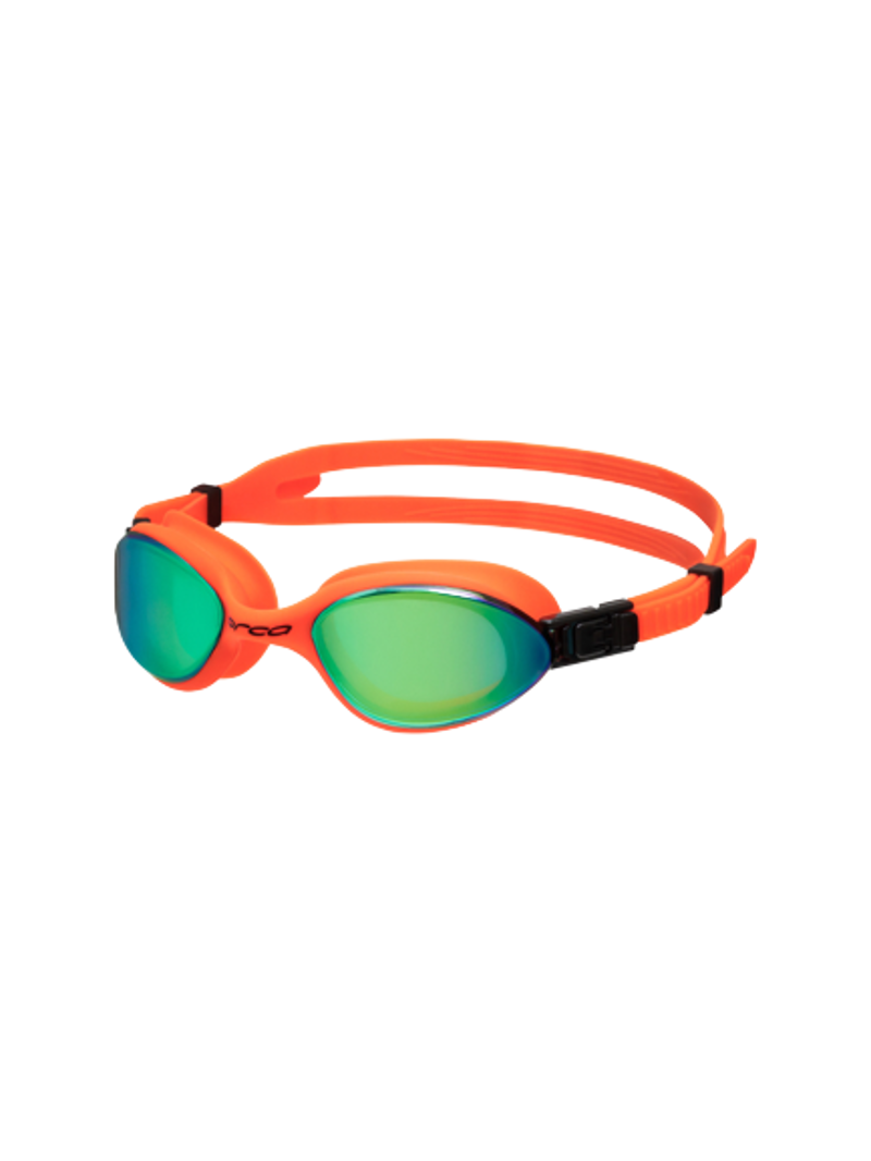 Orca Killa 180 Clear Swimming Goggles in Mirror/Orange-1